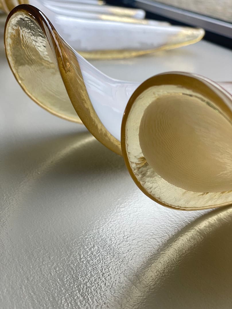 Murano Chandelier – 26 petals – Amber