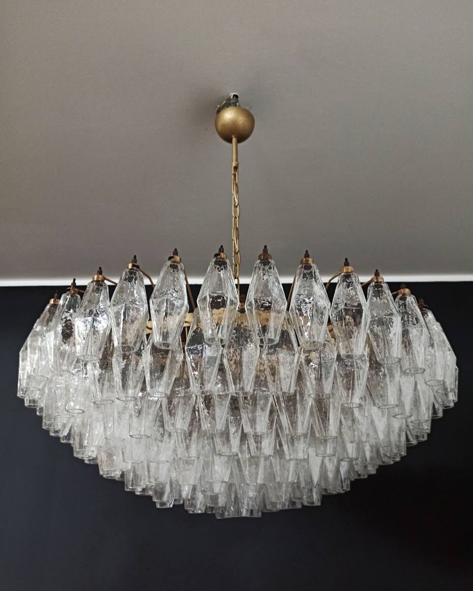 Murano Chandelier – Poliedri – 185 glass – Iridescent by Meetlighting