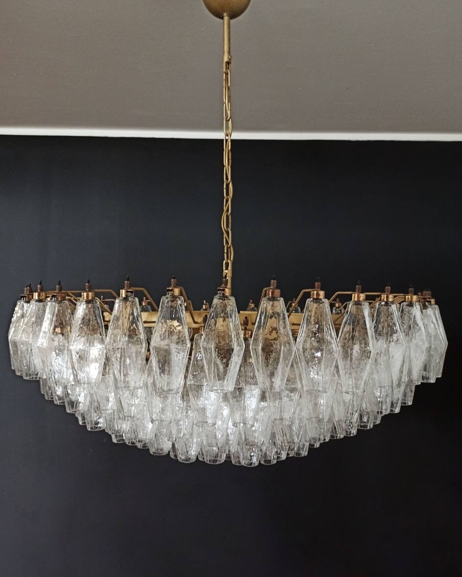 Murano Chandelier – Poliedri – 185 glass – Iridescent by Meetlighting