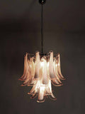 Pink 26-Petal Murano Glass Chandelier