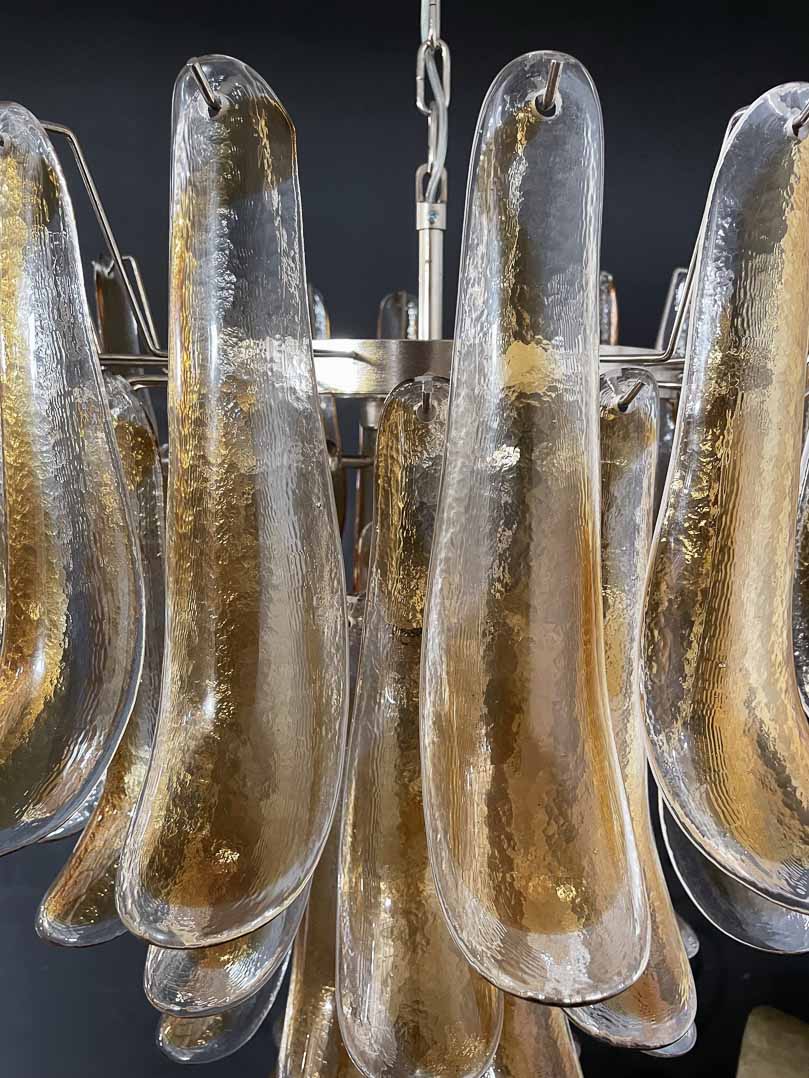 Murano Chandelier – 52 petals – Amber