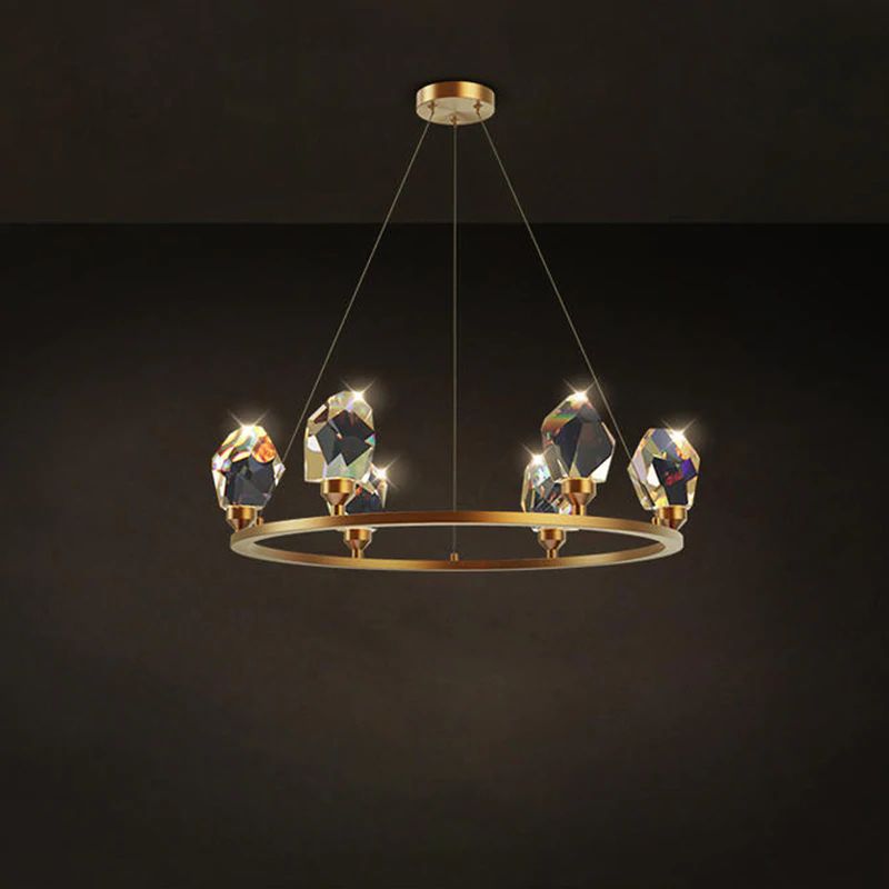 Nicole Crystal Crown Chandelier-Meet Lighting