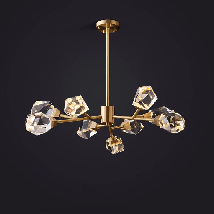 Nicole Crystal Modern Chandelier-Meet Lighting