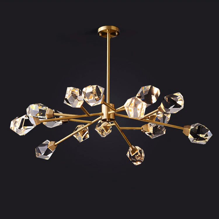 Nicole Crystal Modern Chandelier-Meet Lighting