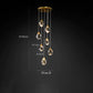 Nicole Crystal Multi-Lights Pendant-Meet Lighting