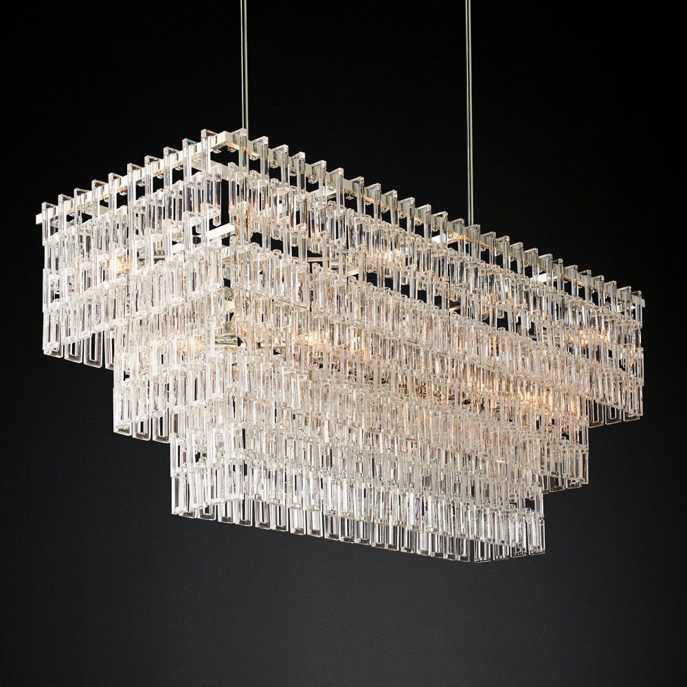 Nigel Rectangle Chandelier-Meet Lighting