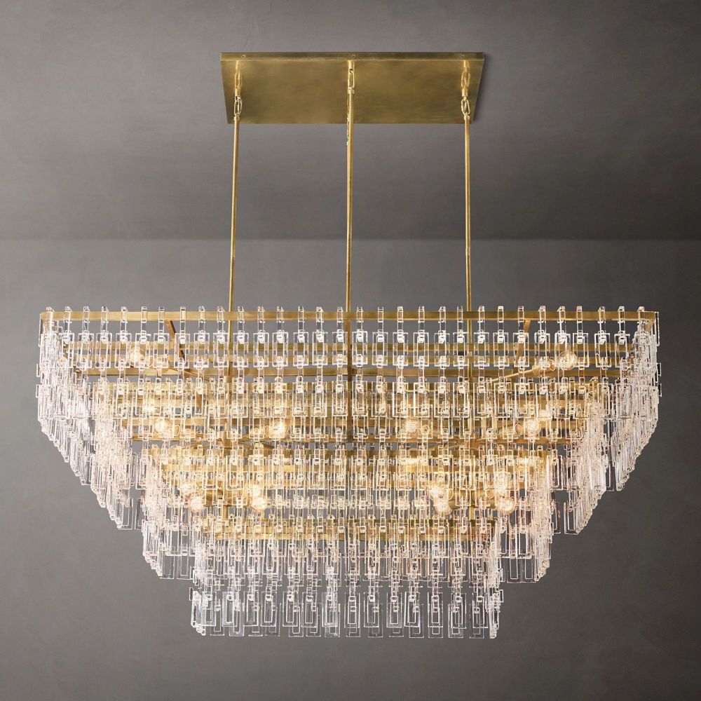 Nigel Rectangle Chandelier-Meet Lighting