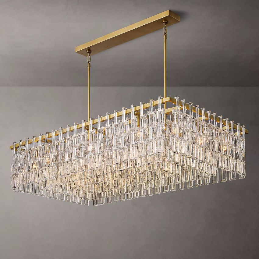 Marignan Rectangle Chandelier-MEET LIGHTING