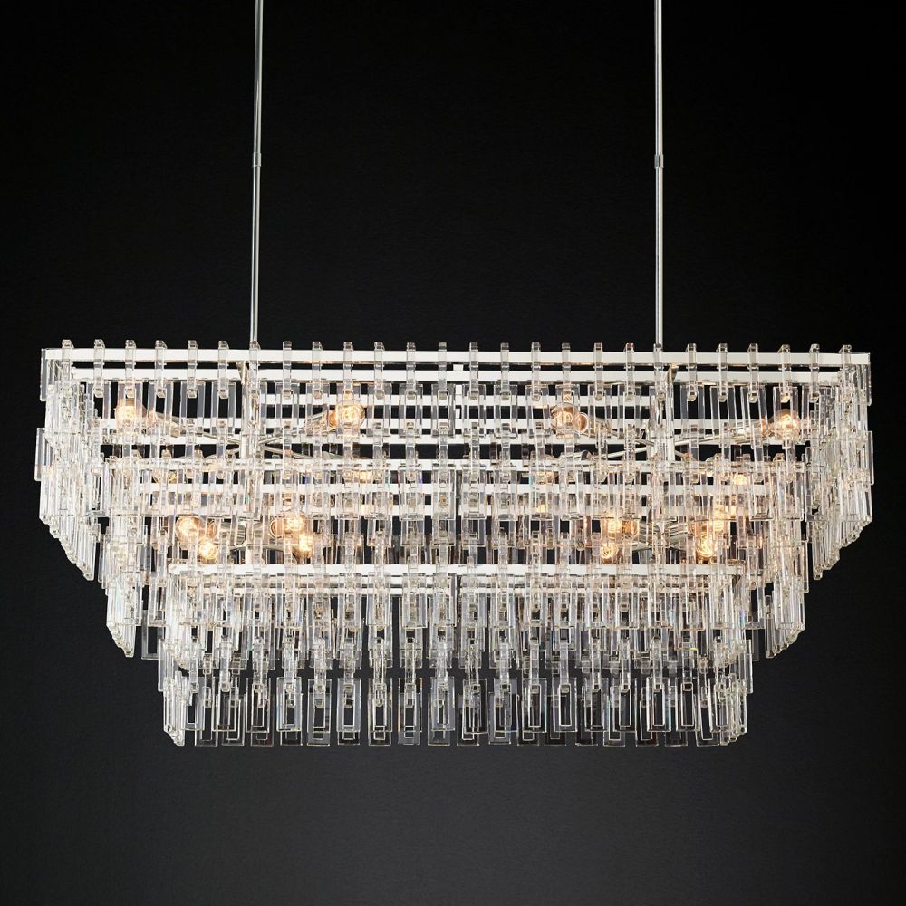 Marignan Rectangle Chandelier-MEET LIGHTING