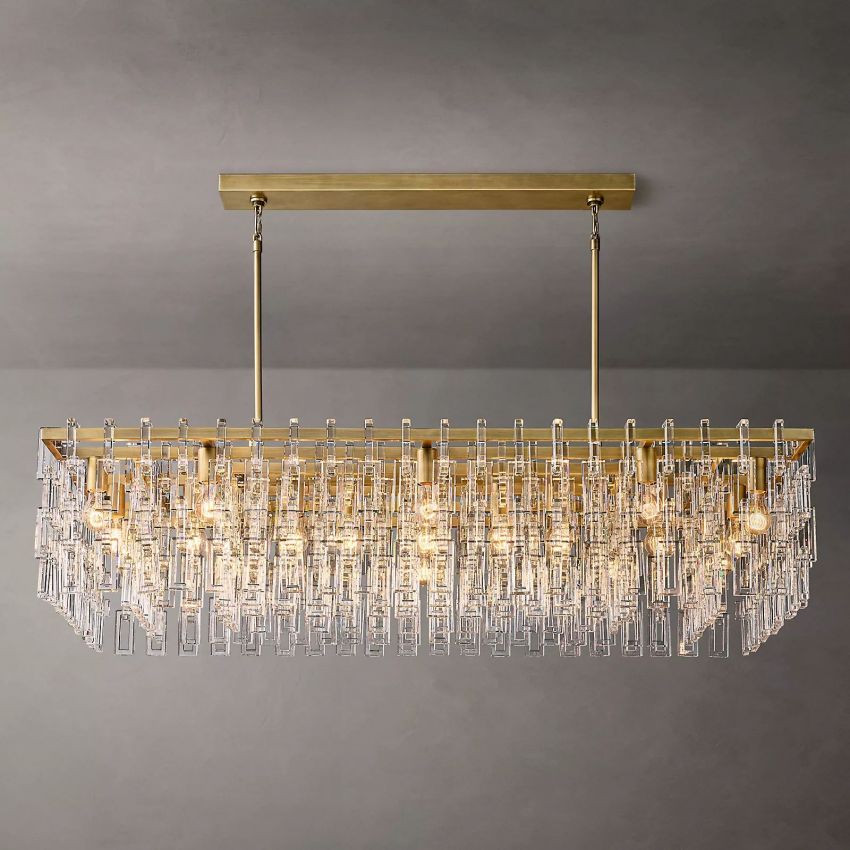 Nigel Rectangle Chandelier-Meet Lighting