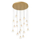 Nona Round LED Chandelier-Meet Lighting