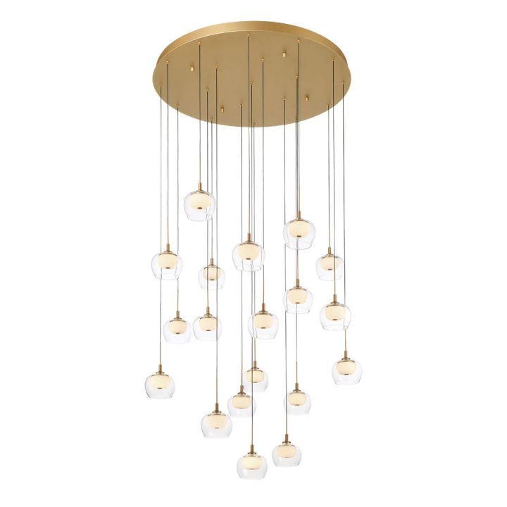 Nona Round LED Chandelier-Meet Lighting