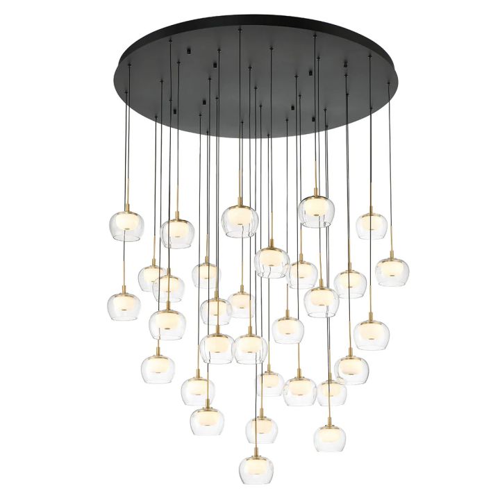 Nona Round LED Chandelier-MEET LIGHTING