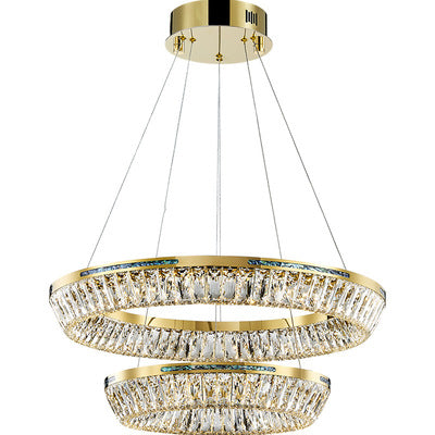 Light Luxury Creative Multi-layer Shell Crystal Art Chandelier for Living/Dining Room-MEET LIGHTING