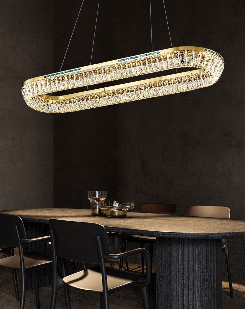 Light Luxury Creative Multi-layer Shell Crystal Art Chandelier for Living/Dining Room-MEET LIGHTING