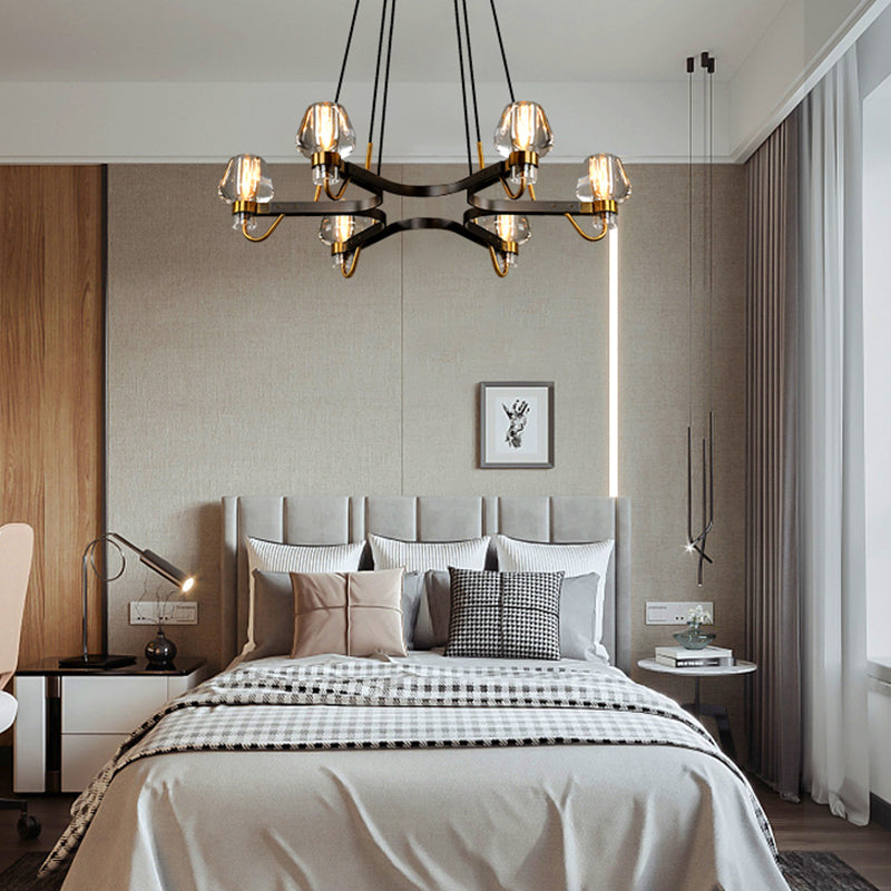 Post-modern Light Luxury Full Brass Chandelier for Living Room/Bedroom-MEET LIGHTING