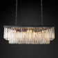 Odeom 2-Layer Crystal Rectangle Chandelier 39"-Meet Lighting