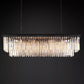 Odeom 2-Layer Crystal Rectangle Chandelier 49"-Meet Lighting