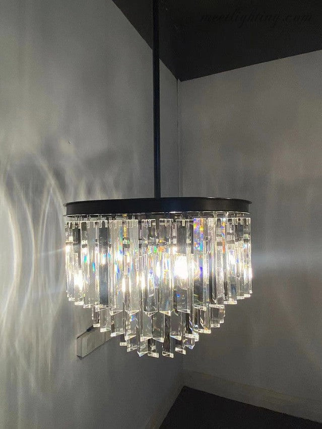 Odeom 7-Layer Crystal Round Chandelier 44"-Meet Lighting