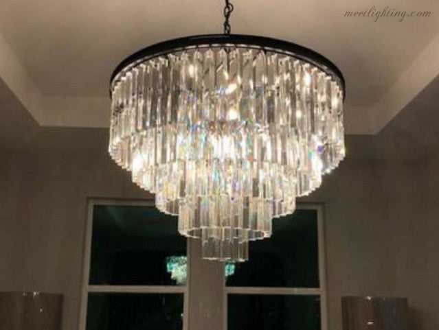 Odeom 7-Layer Crystal Round Chandelier 44"-Meet Lighting