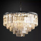 Odeom 5-Layer Crystal Round Chandelier 32"-Meet Lighting