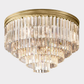 Odeon Crystal Multi-Layer Round Ceiling 20" 32"-Meet Lighting