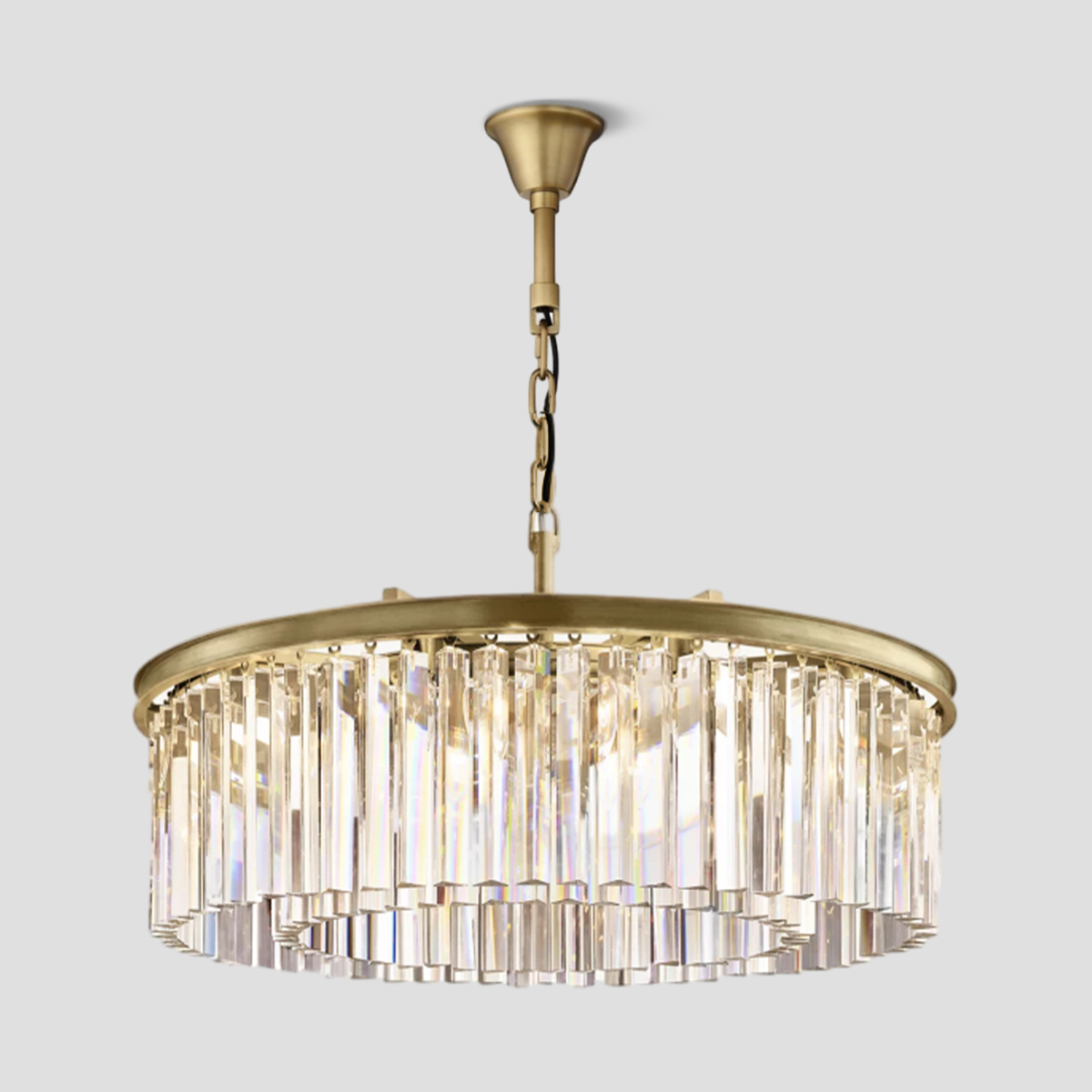 Odeom Crystal Round Chandelier 32"-MEET LIGHTING