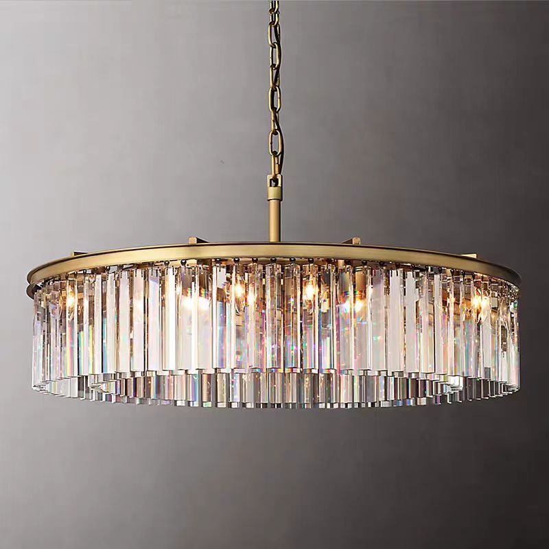 Odeon Crystal Round Chandelier 43"-Meet Lighting