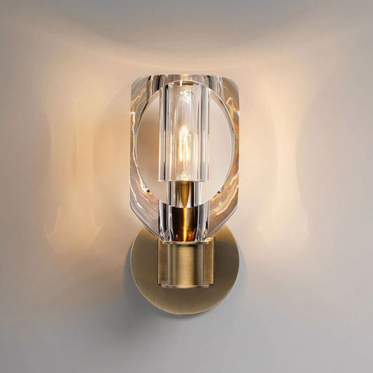 Olga Crystal Sconce 9"