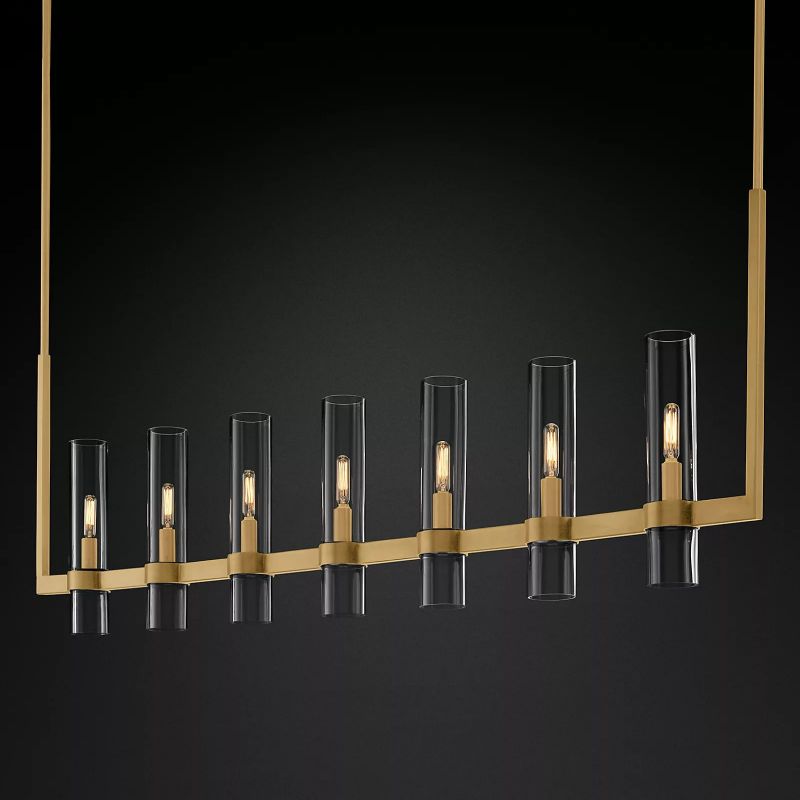 Olivia Linear Chandelier Art Blown Glass 59" chandeliers for dining room,chandeliers for stairways,chandeliers for foyer,chandeliers for bedrooms,chandeliers for kitchen,chandeliers for living room Rbrights   