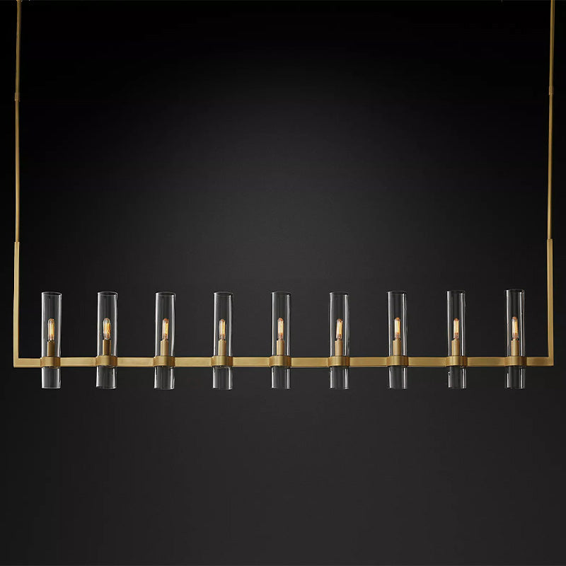 Olivia Linear Chandelier Art Blown Glass 71" chandeliers for dining room,chandeliers for stairways,chandeliers for foyer,chandeliers for bedrooms,chandeliers for kitchen,chandeliers for living room Rbrights Lacquered Brass  