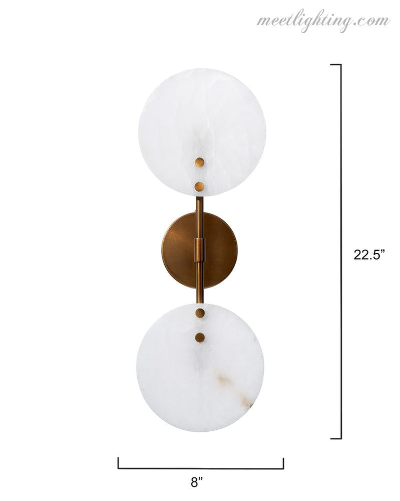 Oracle Alabaster Sconce-Meet Lighting