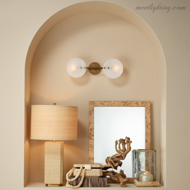 Oracle Alabaster Sconce-Meet Lighting