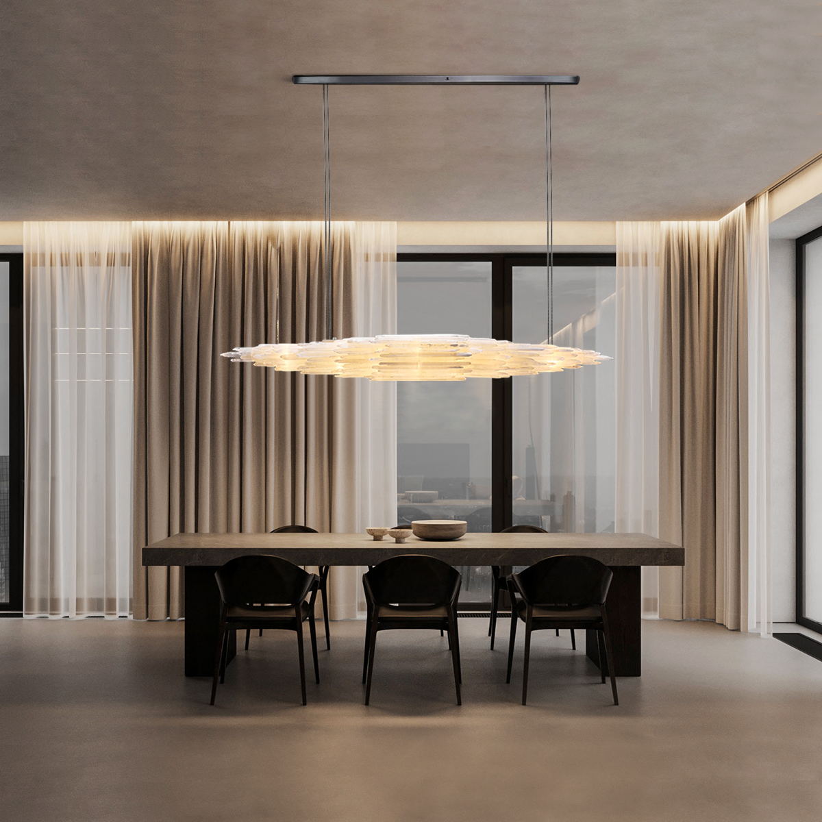 Osica Long Pendant-Meet Lighting