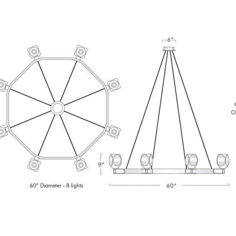 Osleride CircularI Chandelier-Meet Lighting