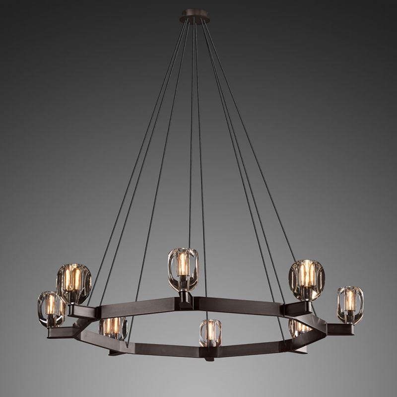 Osleride CircularI Chandelier-Meet Lighting