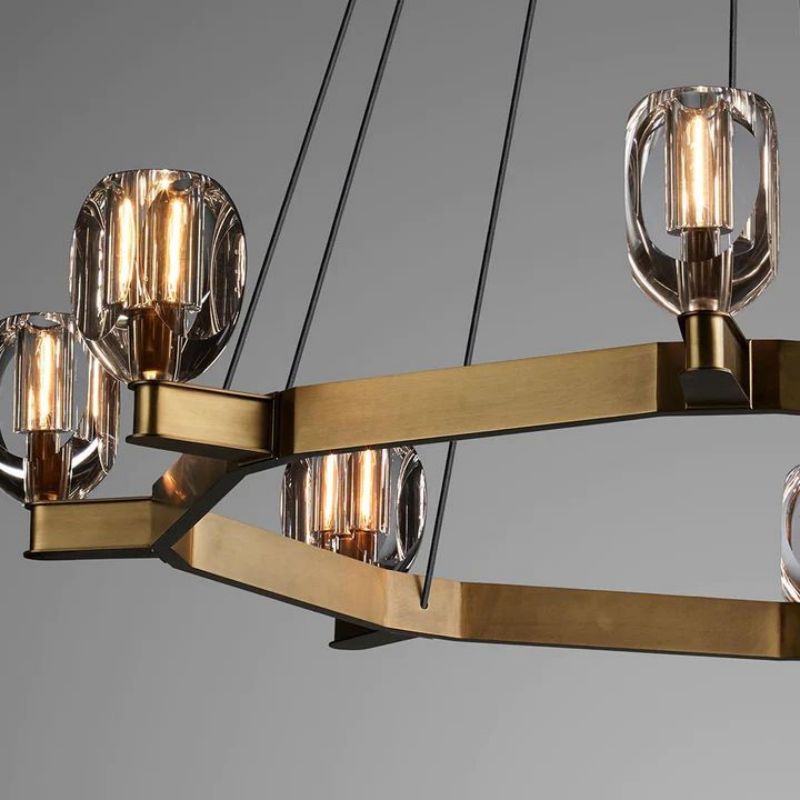 Osleride CircularI Chandelier-Meet Lighting