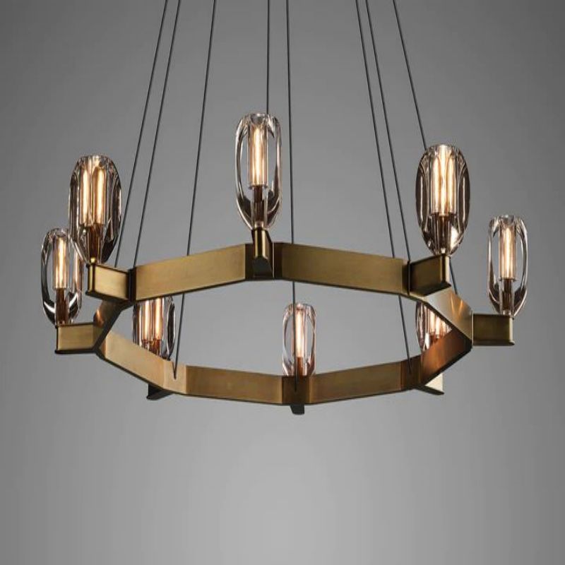 Osleride CircularI Chandelier-Meet Lighting