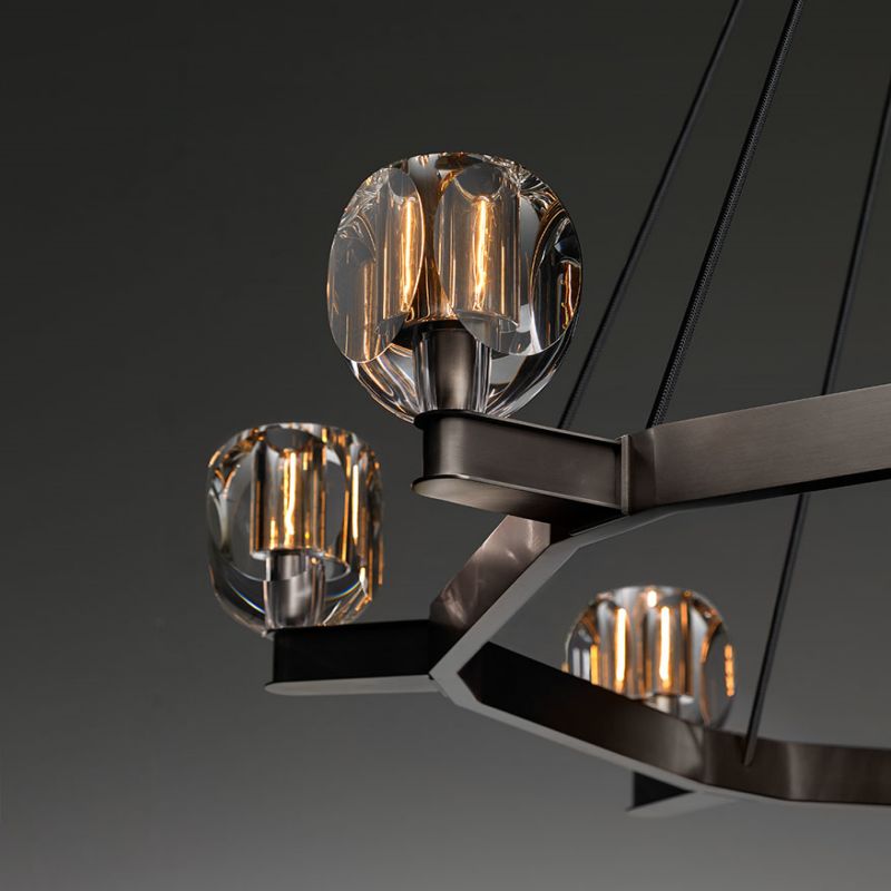 Osleride CircularI Chandelier-Meet Lighting