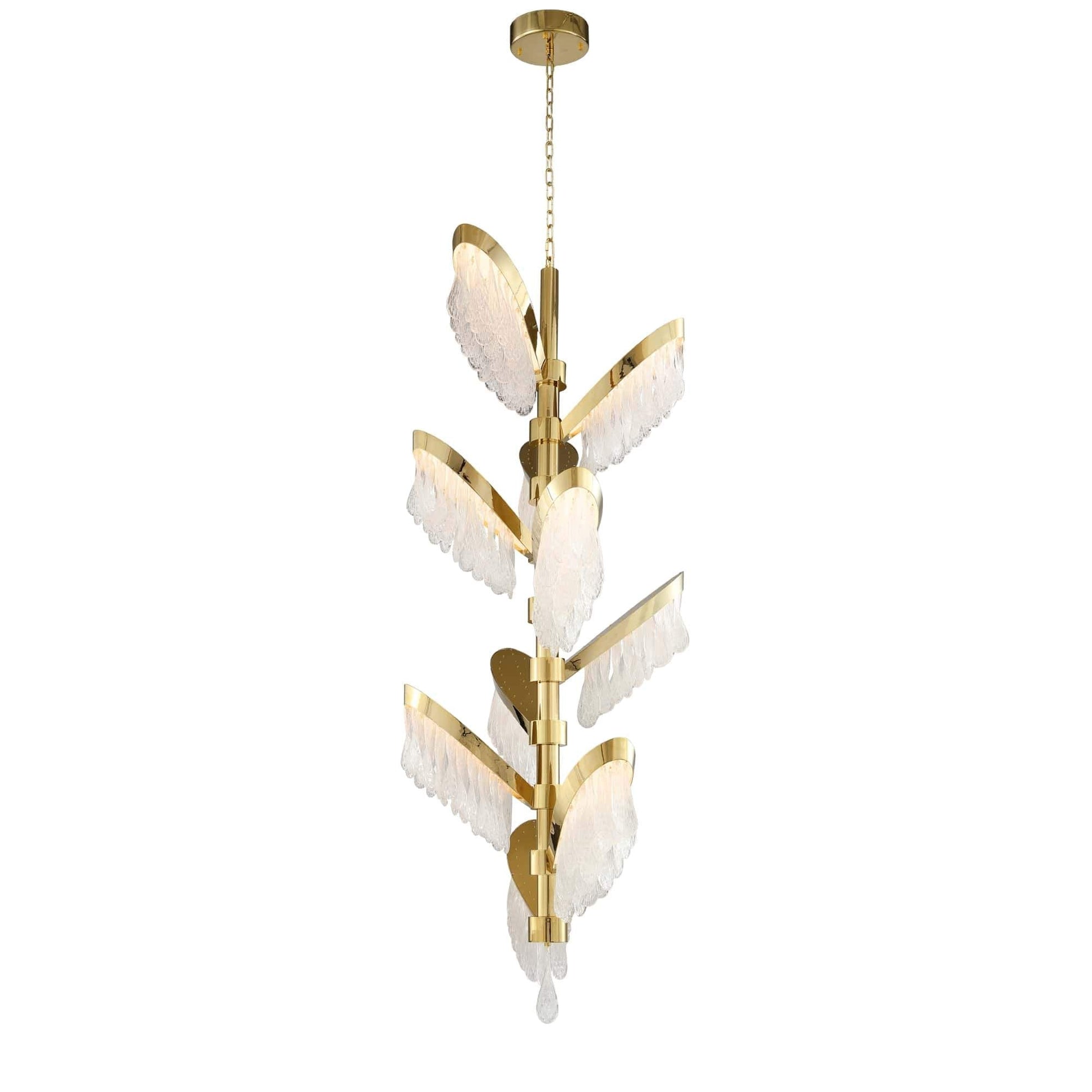 Palm-Villa Murano Glass Foyer Chandelier-Meet Lighting