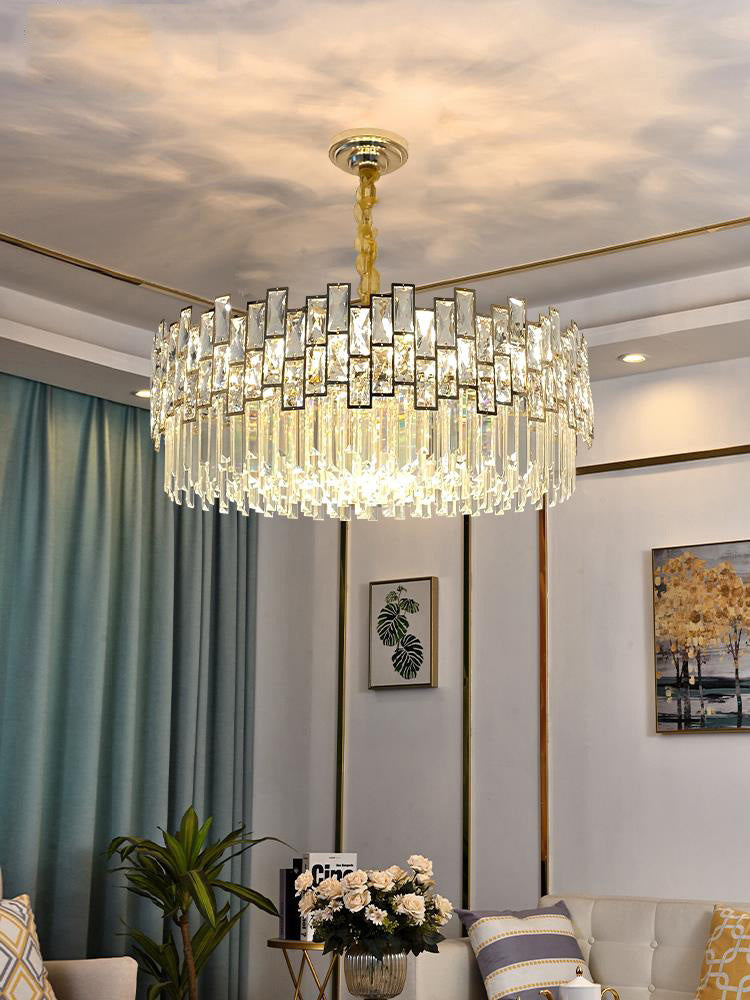 Palo clear Crystal Round Chandelier-Meet Lighting