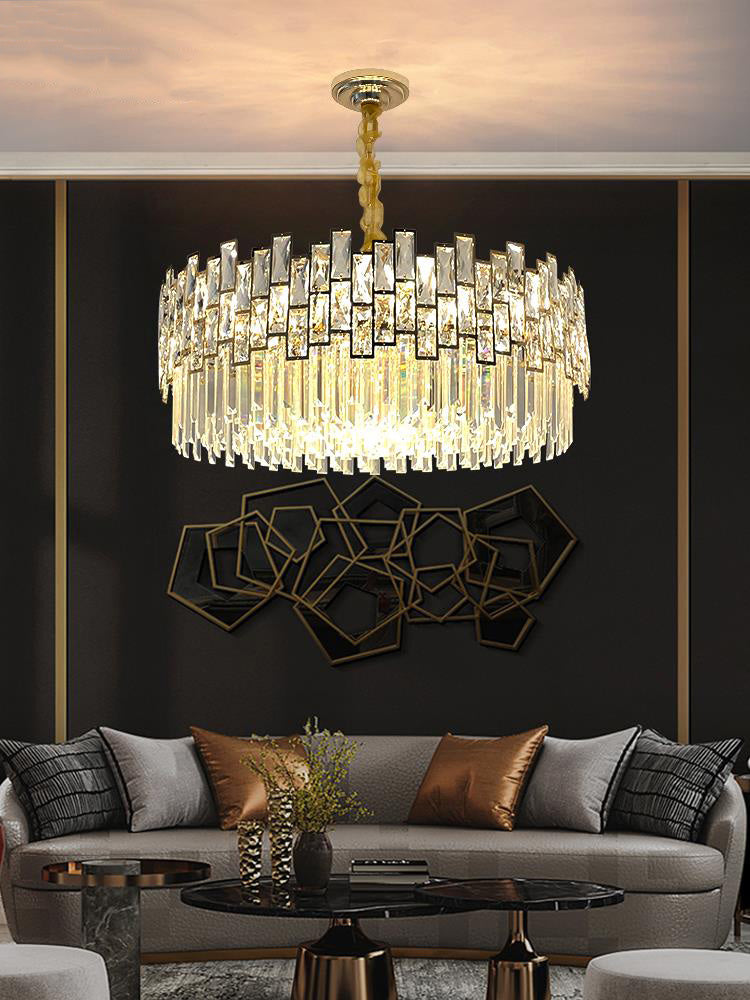 Palo clear Crystal Round Chandelier-Meet Lighting