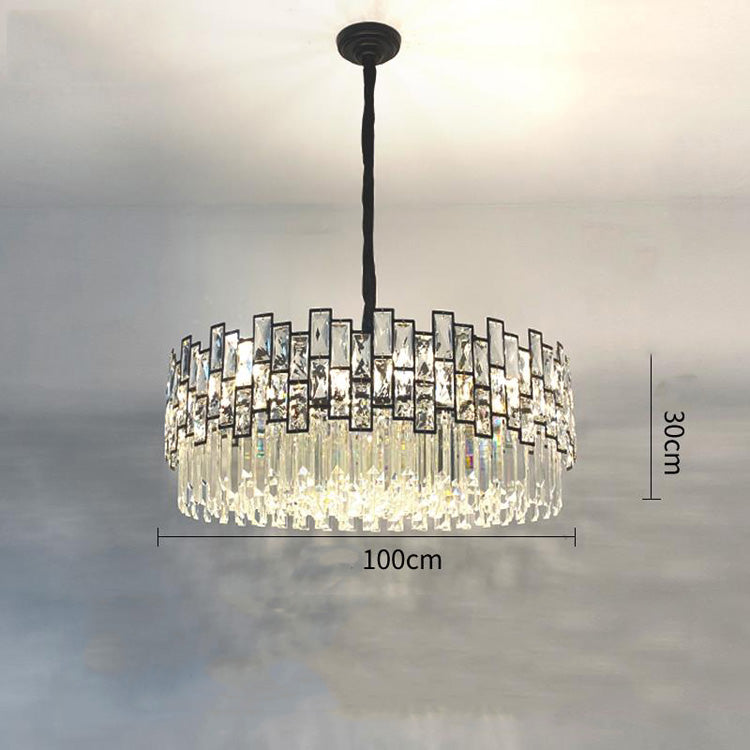 Palo clear Crystal Round Chandelier-Meet Lighting