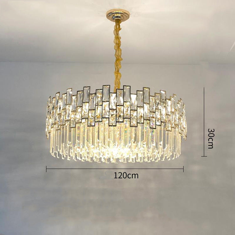 Palo clear Crystal Round Chandelier-Meet Lighting