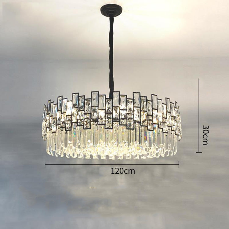 Palo clear Crystal Round Chandelier-Meet Lighting