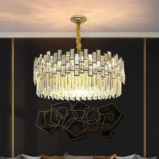 Palo clear Crystal Round Chandelier-Meet Lighting