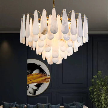 Pamela marble Modern Creative chandelier D32"-Meet Lighting