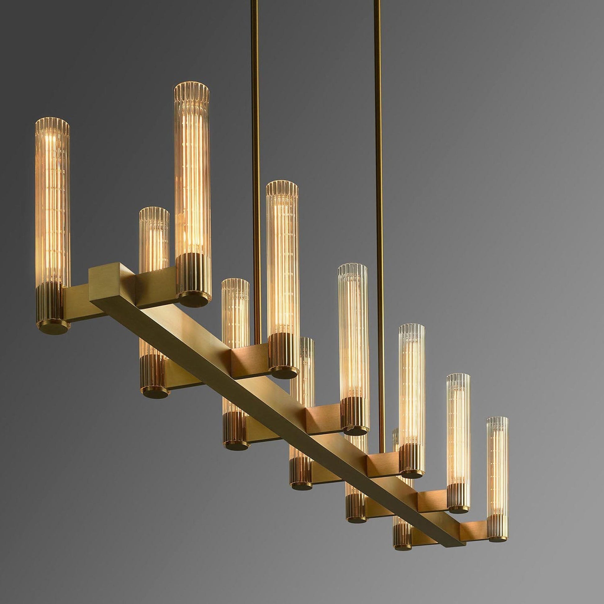 Pastis Linear Chandelier 60"W-Meet Lighting