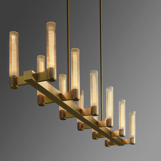 Pastis Linear Chandelier 60"W-Meet Lighting