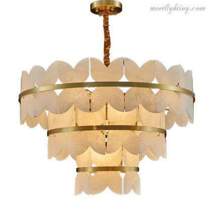 Patanga Alabaster Chandelier Light-Meet Lighting